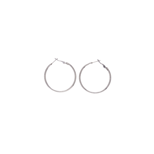 Medium Hoops - Silver